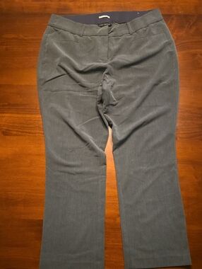 Lane Bryant Charcoal Straight Dress Pants